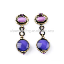 best selling sparkle purple jewelry fashion korean new design earrings
